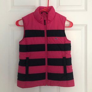 Vineyard Vines Pink and Navy Vest